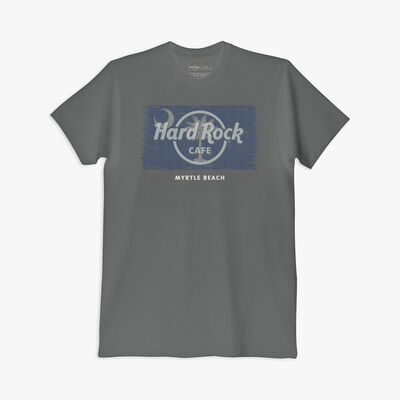 Repeat City Local Flag Tee In Charcoal Gray